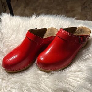 Luxe Vibrant Red Clogs